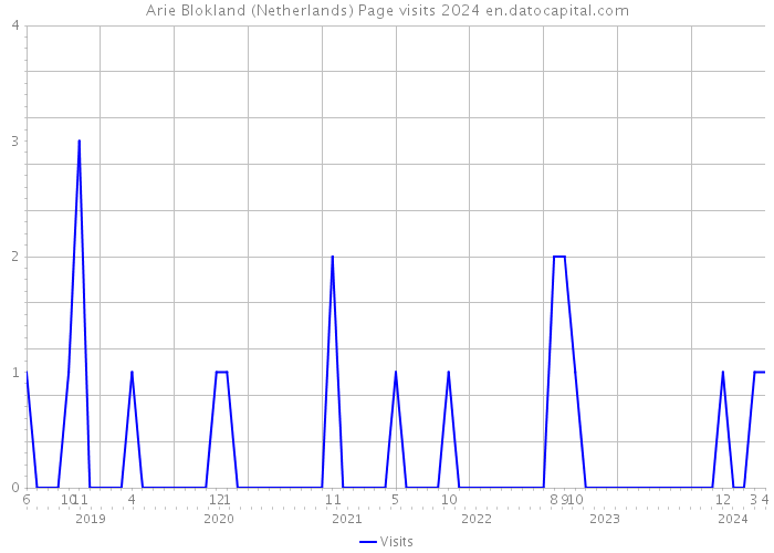 Arie Blokland (Netherlands) Page visits 2024 