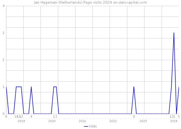 Jan Hageman (Netherlands) Page visits 2024 