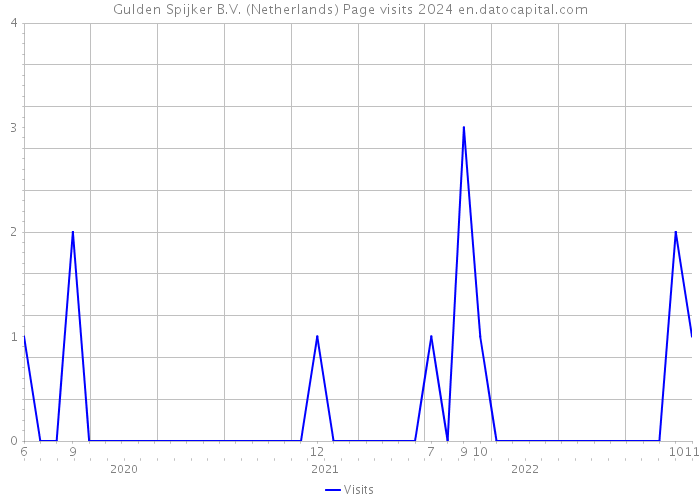 Gulden Spijker B.V. (Netherlands) Page visits 2024 