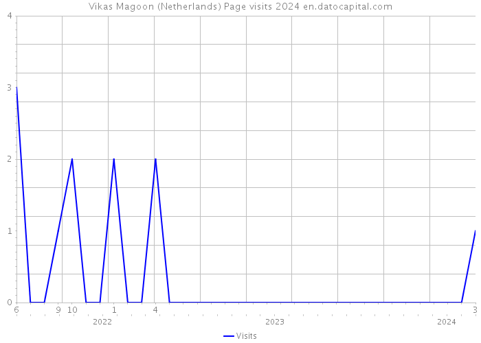Vikas Magoon (Netherlands) Page visits 2024 