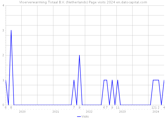 Vloerverwarming Totaal B.V. (Netherlands) Page visits 2024 