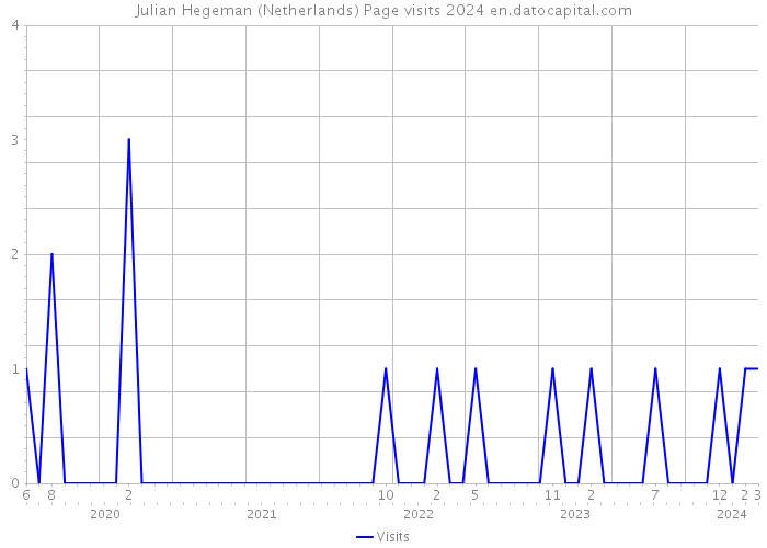 Julian Hegeman (Netherlands) Page visits 2024 