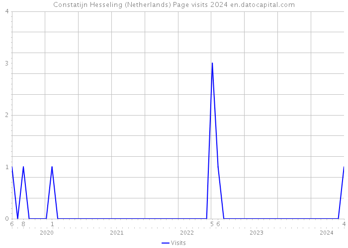 Constatijn Hesseling (Netherlands) Page visits 2024 