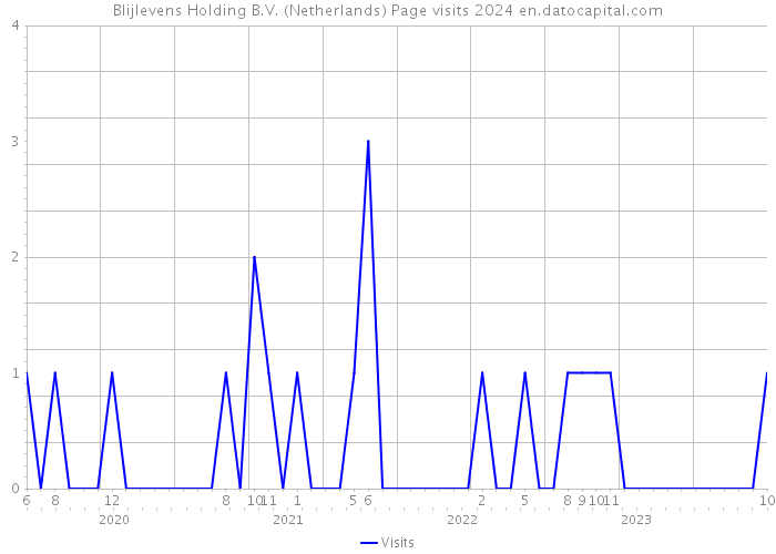 Blijlevens Holding B.V. (Netherlands) Page visits 2024 