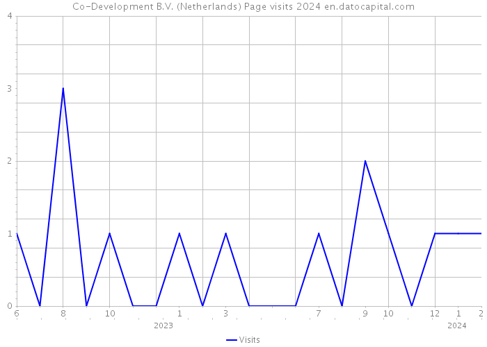 Co-Development B.V. (Netherlands) Page visits 2024 