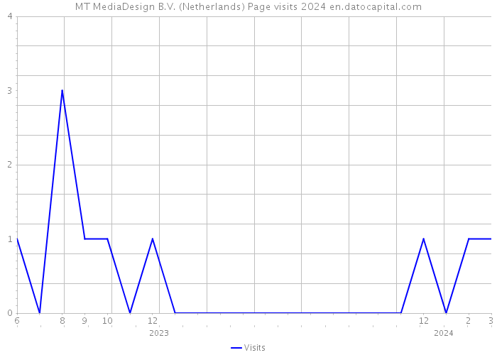 MT MediaDesign B.V. (Netherlands) Page visits 2024 