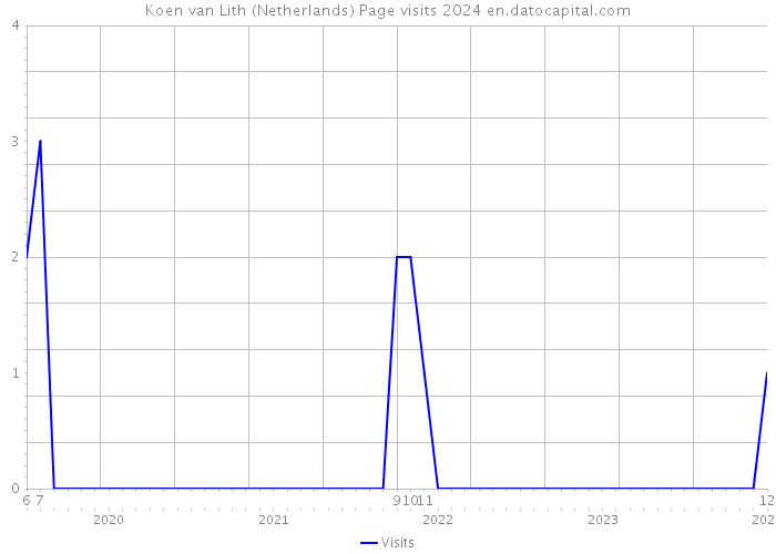 Koen van Lith (Netherlands) Page visits 2024 