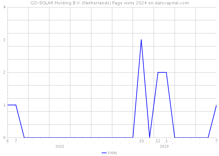 GO-SOLAR Holding B.V. (Netherlands) Page visits 2024 