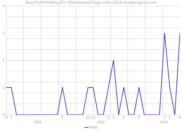 Easy Profit Holding B.V. (Netherlands) Page visits 2024 