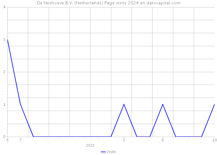 De Neshoeve B.V. (Netherlands) Page visits 2024 