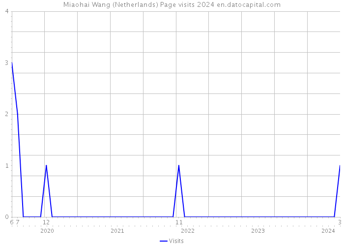 Miaohai Wang (Netherlands) Page visits 2024 