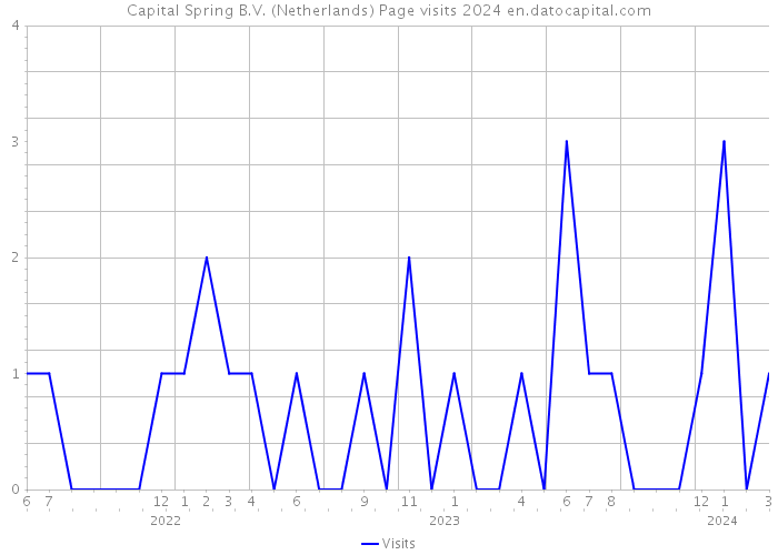 Capital Spring B.V. (Netherlands) Page visits 2024 
