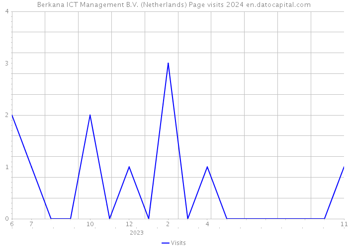Berkana ICT Management B.V. (Netherlands) Page visits 2024 
