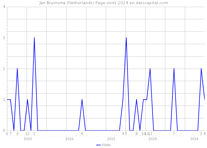 Jan Bruinsma (Netherlands) Page visits 2024 
