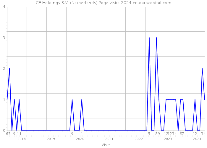 CE Holdings B.V. (Netherlands) Page visits 2024 