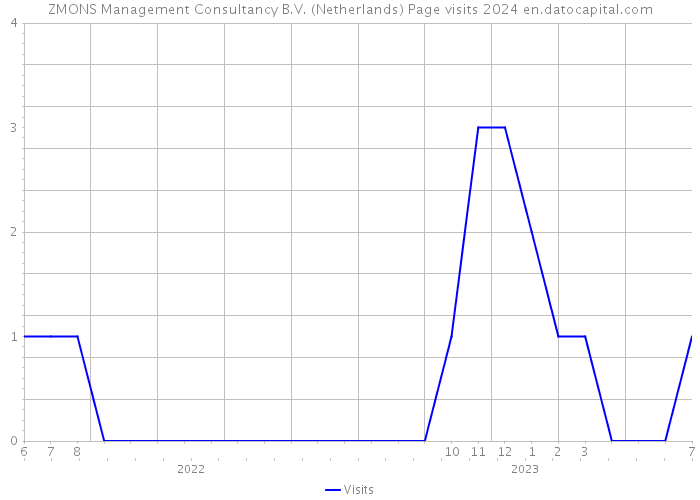 ZMONS Management Consultancy B.V. (Netherlands) Page visits 2024 