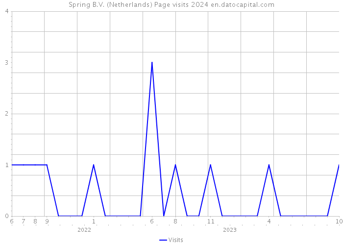 Spring B.V. (Netherlands) Page visits 2024 