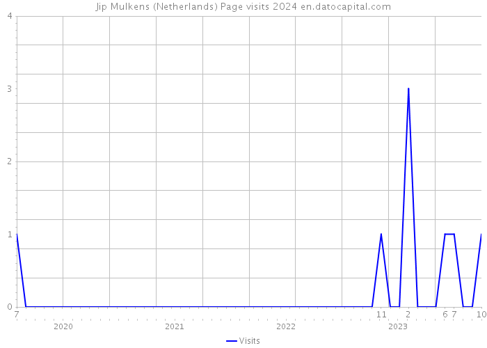 Jip Mulkens (Netherlands) Page visits 2024 