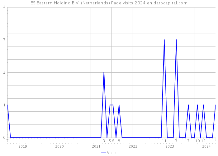ES Eastern Holding B.V. (Netherlands) Page visits 2024 