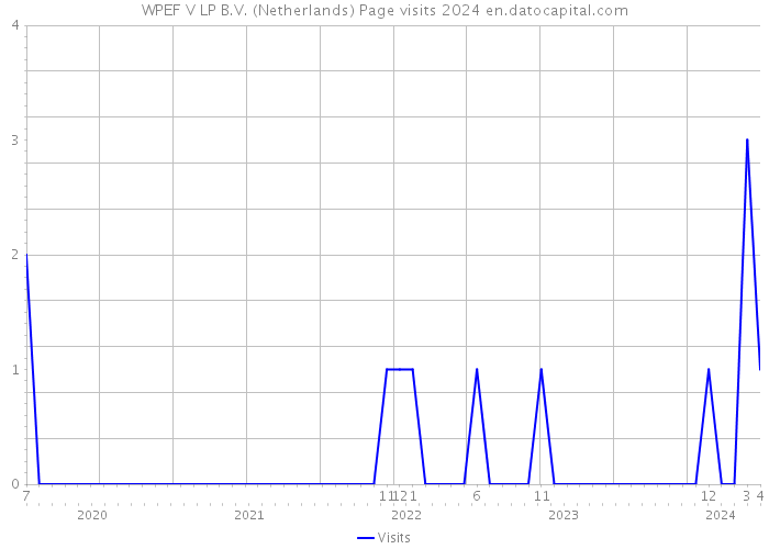 WPEF V LP B.V. (Netherlands) Page visits 2024 