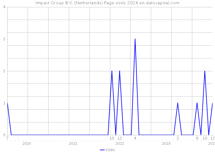Impact Group B.V. (Netherlands) Page visits 2024 