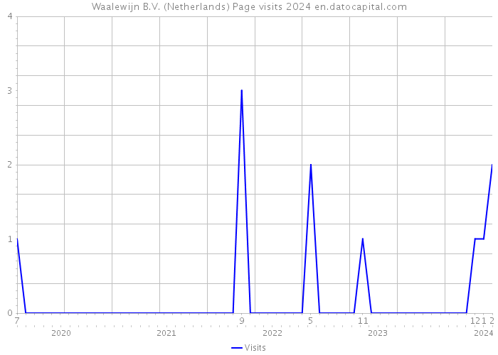 Waalewijn B.V. (Netherlands) Page visits 2024 
