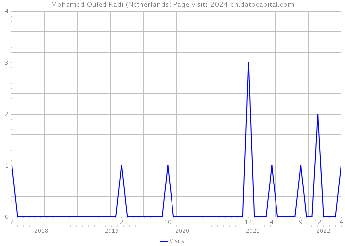 Mohamed Ouled Radi (Netherlands) Page visits 2024 