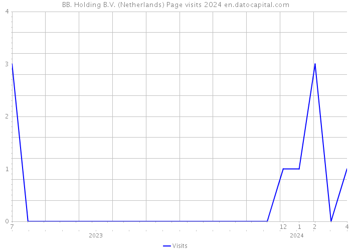 BB. Holding B.V. (Netherlands) Page visits 2024 