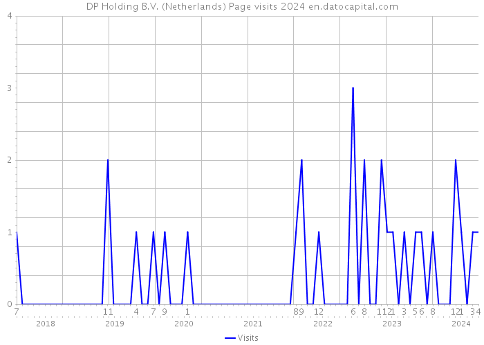 DP Holding B.V. (Netherlands) Page visits 2024 