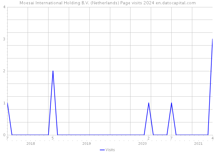 Moesai International Holding B.V. (Netherlands) Page visits 2024 