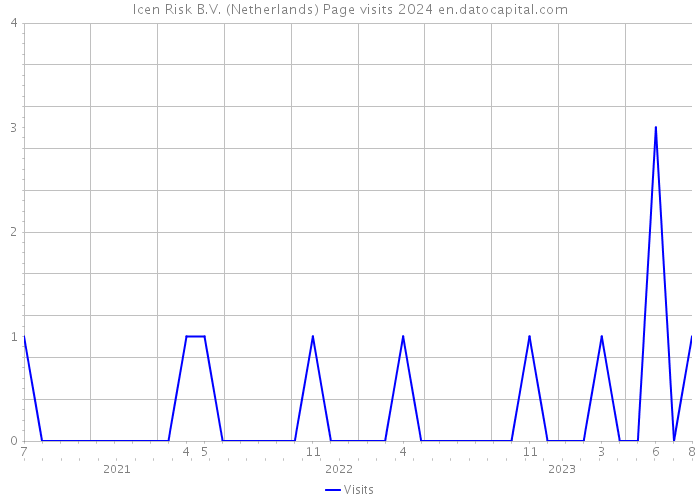 Icen Risk B.V. (Netherlands) Page visits 2024 