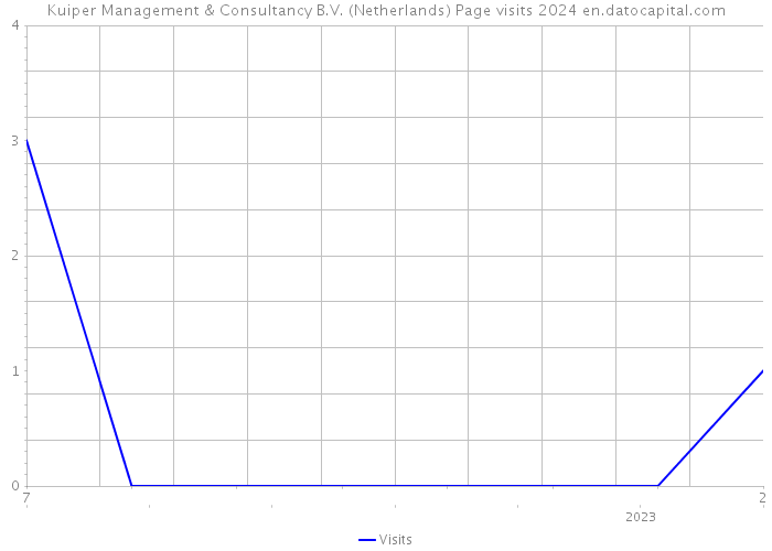 Kuiper Management & Consultancy B.V. (Netherlands) Page visits 2024 