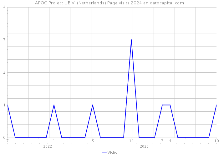APOC Project L B.V. (Netherlands) Page visits 2024 