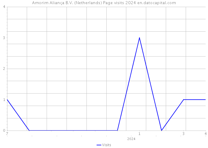 Amorim Aliança B.V. (Netherlands) Page visits 2024 