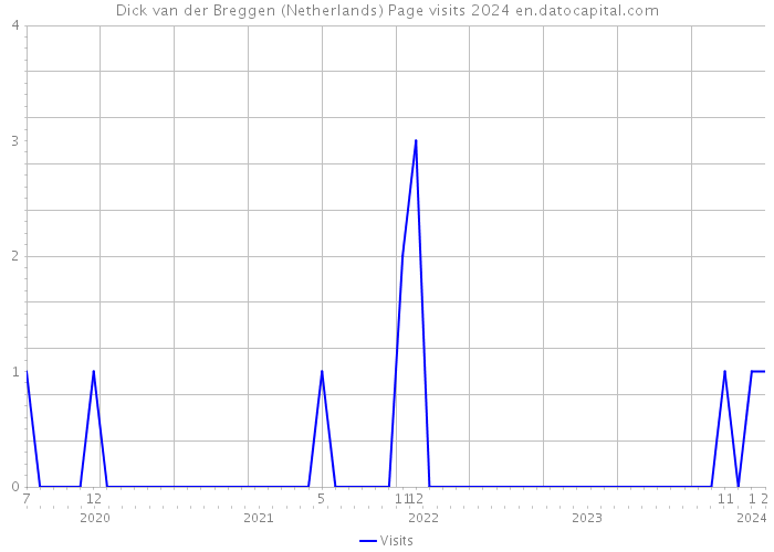 Dick van der Breggen (Netherlands) Page visits 2024 