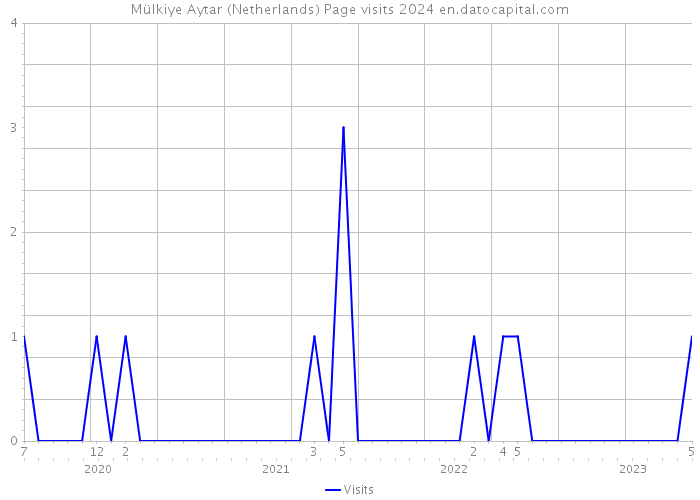 Mülkiye Aytar (Netherlands) Page visits 2024 