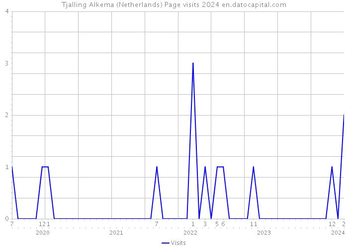 Tjalling Alkema (Netherlands) Page visits 2024 