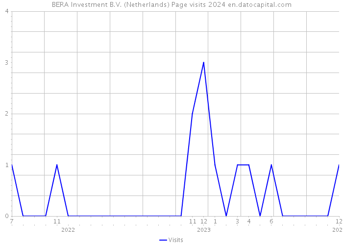 BERA Investment B.V. (Netherlands) Page visits 2024 