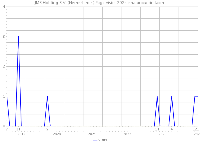 JMS Holding B.V. (Netherlands) Page visits 2024 