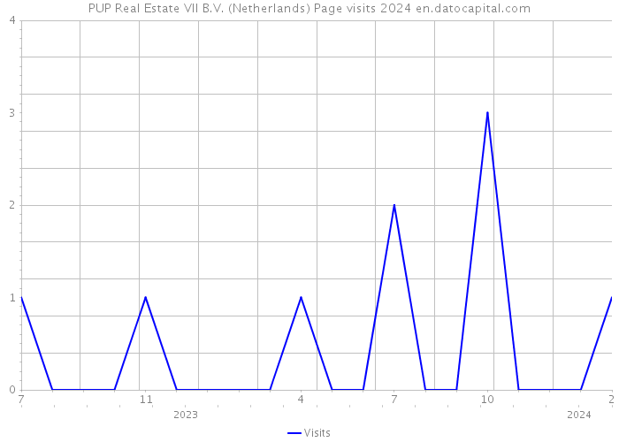 PUP Real Estate VII B.V. (Netherlands) Page visits 2024 