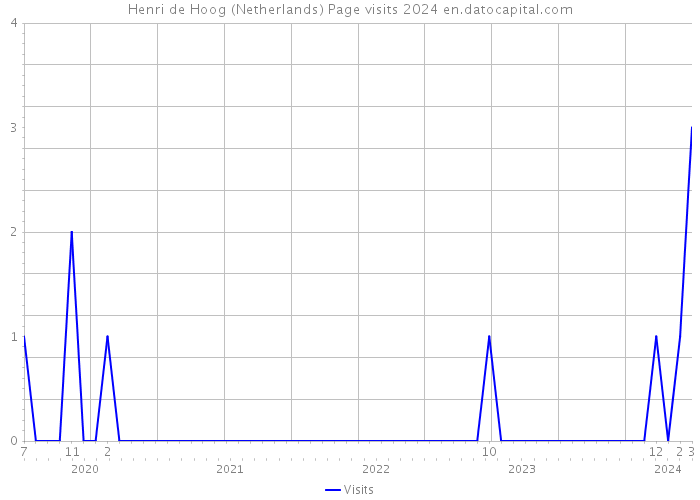 Henri de Hoog (Netherlands) Page visits 2024 