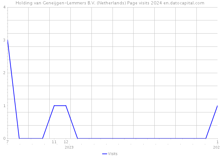 Holding van Geneijgen-Lemmers B.V. (Netherlands) Page visits 2024 