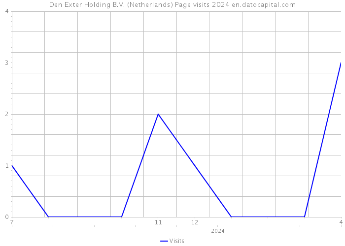 Den Exter Holding B.V. (Netherlands) Page visits 2024 