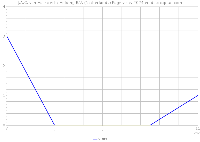 J.A.C. van Haastrecht Holding B.V. (Netherlands) Page visits 2024 