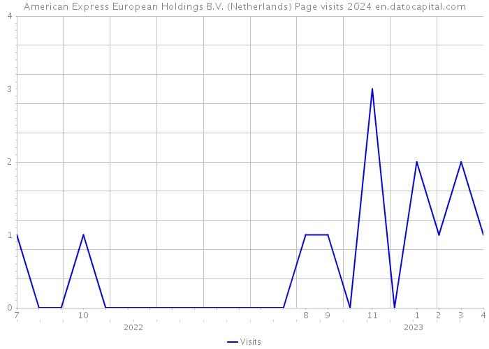 American Express European Holdings B.V. (Netherlands) Page visits 2024 