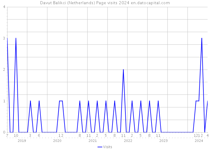Davut Balikci (Netherlands) Page visits 2024 