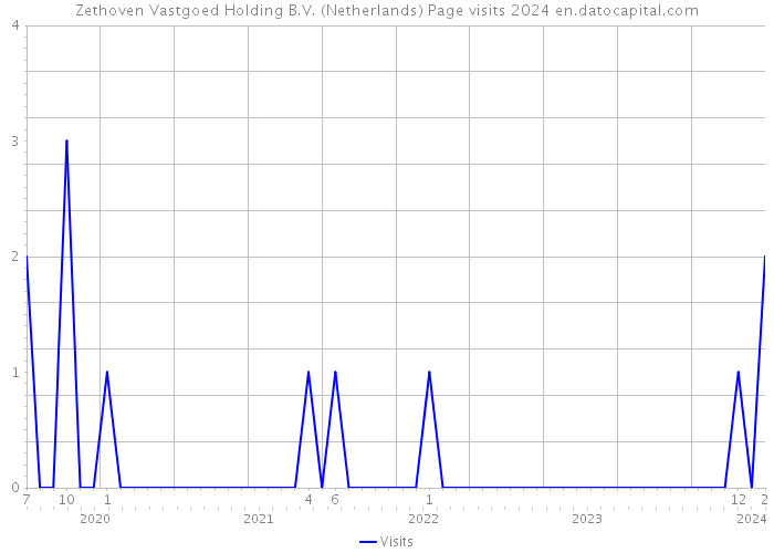 Zethoven Vastgoed Holding B.V. (Netherlands) Page visits 2024 