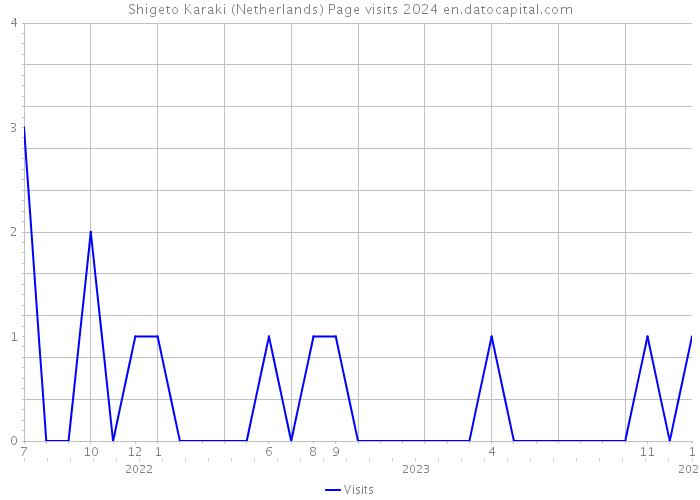 Shigeto Karaki (Netherlands) Page visits 2024 