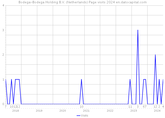 Bodega-Bodega Holding B.V. (Netherlands) Page visits 2024 