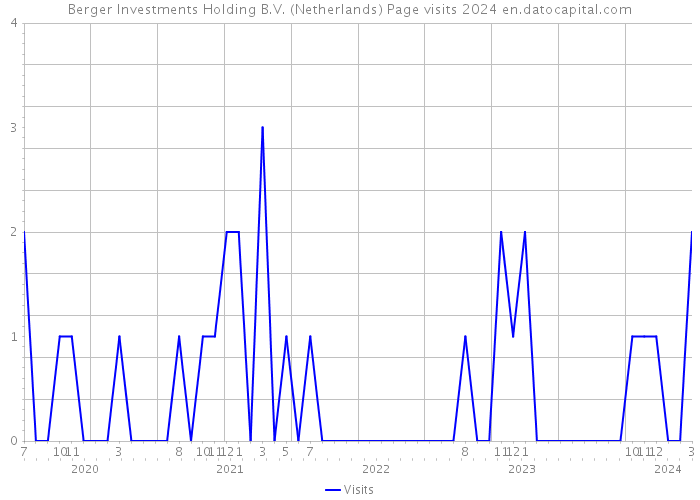 Berger Investments Holding B.V. (Netherlands) Page visits 2024 